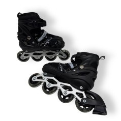 Ролики, колеса PVC розмір M (34-37) в сумці (ЧОРНІ)