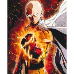 Картина по номерам Аниме. Ванпанчмен 40*50 см