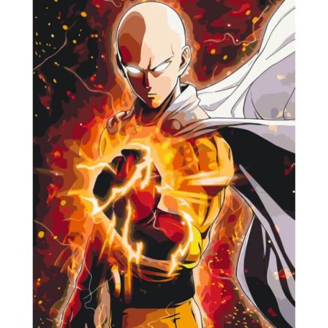 Картина по номерам Аниме. Ванпанчмен 40*50 см