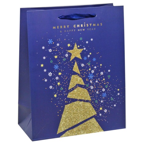 Пакет подарочный, новогодний 260 х 127 х 324 мм.