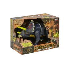 Динозавр 35 см, ходит, подсветка, звук, серый цвет (WS5301)