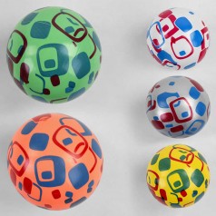 М'яч гумовий 5 кольорів, розмір 9