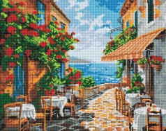 Набір з алмазною мозаїкою Тихий куточок Ideyka 40х50 см AMO8041