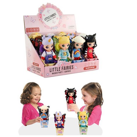 Кукла фея (крылья), 15,5см, в кор-ке, (4виды) /8/128/16шт в кор. 28,5-17,5-18,5см