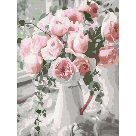 Картина по номерам: Букет нежных роз 30*40 RBS29390