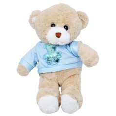 М'яка іграшка Ведмедик в блакитному 30 см ВИД 2
