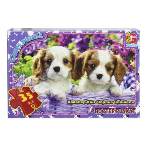 Пазли "Спанієль", 35 елем.