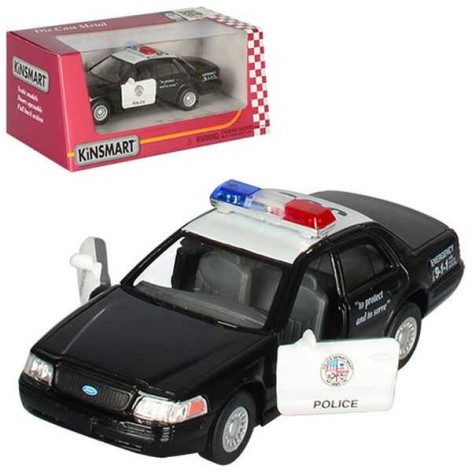 Машинка игрушечная Kinsmart Ford Crown Victoria Police Interceptor, металлическая, инерционная