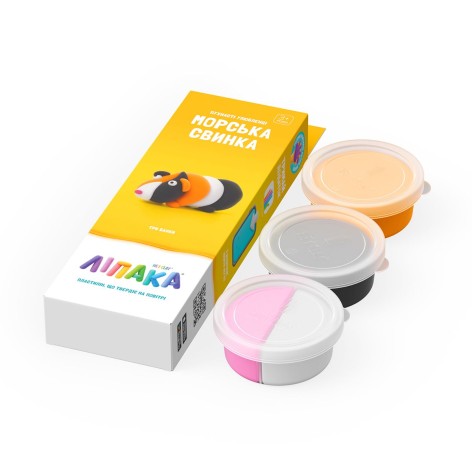 Набор самостоятельно твердеющего пластилина ЛИПАКА – ПУШИНЫЕ ЛЮБИМЫЕ: МОРСКАЯ СВИНКА