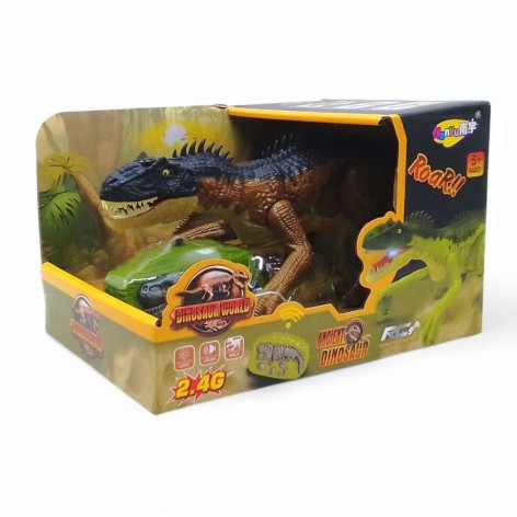 Динозавр на радіокеруванні, акум. 3,7V, пульт 2,4 G, музика, звуки, світло, в коробці (вид 2)