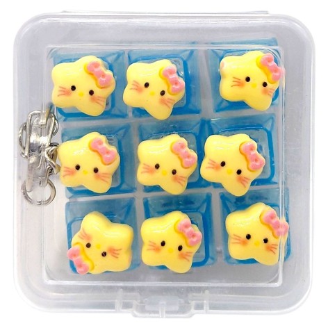 КЛАВІАТУРА-БРЕЛОК LED 9 КНОПОК (ЗІРОЧКИ) мікс