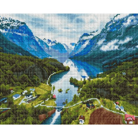 Алмазна мозаїка: Альпи