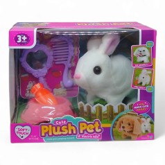 Игровой набор со зверьком "Plush Pet. Кролик белый"