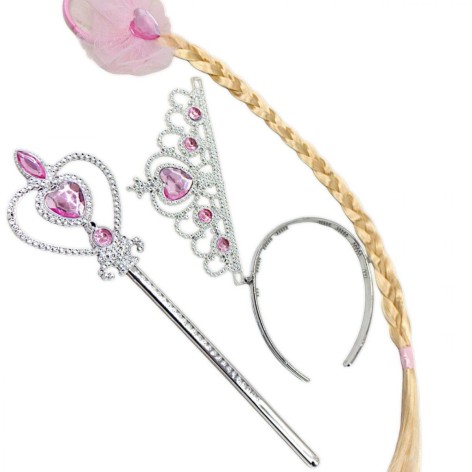 Набор украшен "Для принцесс" (диадема, волшебная палочка, коса)