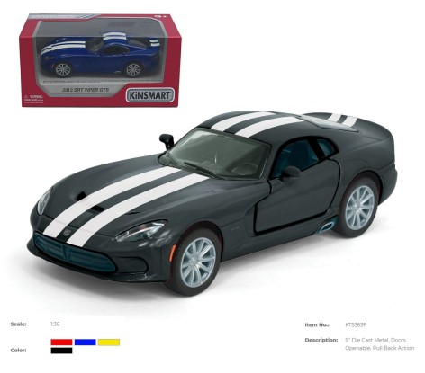 Автомодель SRT VIPER GTS 2013 металевый инерционный открывающиеся двери 4 цвета (KT5363FW)