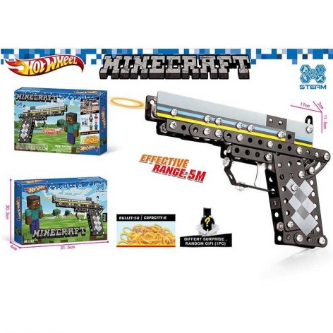 Конструктор металлический “Пистолет”, инструменты, фигурка героя, в кор. 