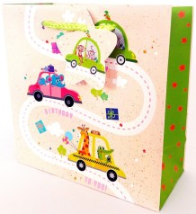 Пакет паперовий 140г/м2, матова ламінація, 16х16х7 см, GB-24000 5 шт. в уп. 