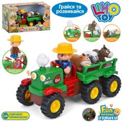 Трактор з причепом 25,5см, музика, світло M6303