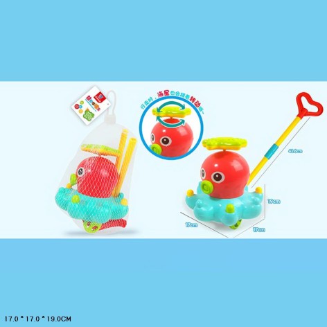 Каталка осьминог A0365 с ручкой сетка.19*17*17 