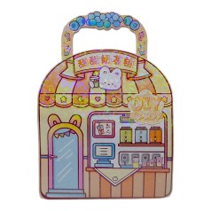 Книжка-будиночок 8 локацій з паперовою лялькою ВИД 1