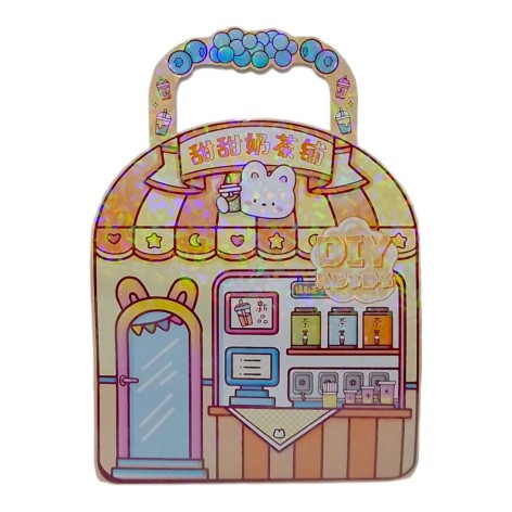 Книжка-будиночок 8 локацій з паперовою лялькою ВИД 1