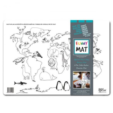 Веселый коврик "Мир животных"