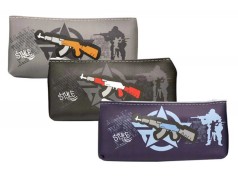 Пенал-косметичка на 1 молнию, принт Літаки