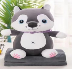 М'яка іграшка іграшка з пледом 50 см 