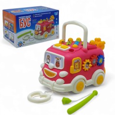 Интерактивная игрушка Развивающий Бус КРАСНЫЙ