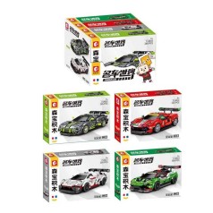 Конструктор “Перегоновый автомобиль”  /12/48/4шт в кор. 269 дет. 30*22*6 см