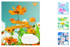 Зошит А5/96 лін. 1В Summer flowers, зошит дя записів 5 шт. у. уп. //