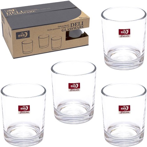 Склянка стекло круглий 200мл 73085 6 шт. в уп. //