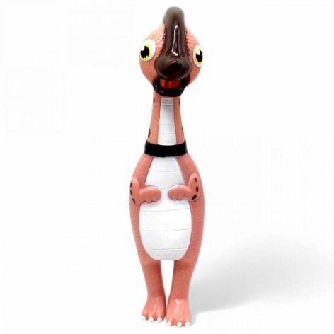 Гумова іграшка, що кричить (32 см) "Динозавр" (рожевий)