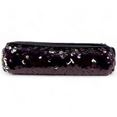Пенал-косметичка ПАЕТКИ черный