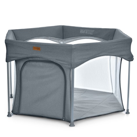 Манеж ME 1195 SWIFT 6 Dark Gray (1шт) шестикут., детский, откидн.бортик, вход-змейка, темно-серый