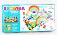 УЦЕНКА 20% Дерев'янний Центр розвиваючий, риболовля, цифри, слова укр./рос., кор., 45,5-23-4,5см /26/