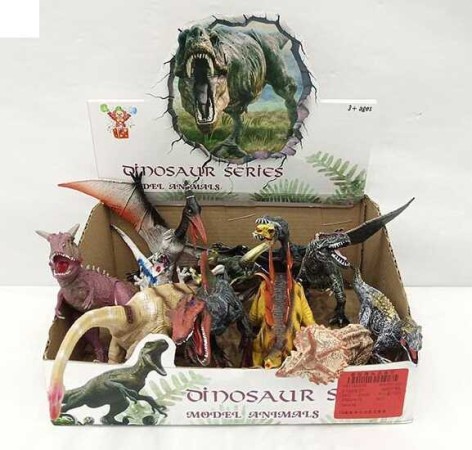 Динозавр игрушечный 12 шт. в коробке
