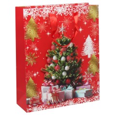 Пакет подарочный 32 х 26 см елка