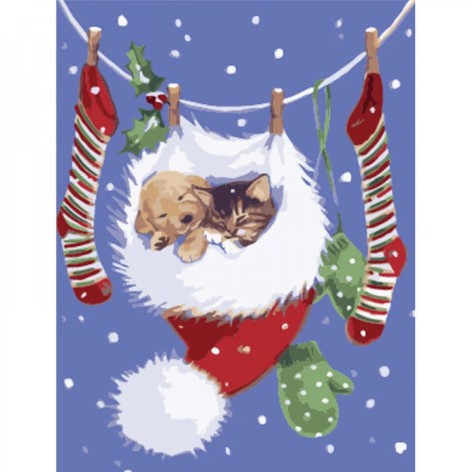 Картина за номерами "Сон в шапочці" ????