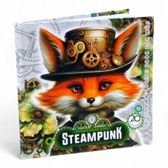 Раскраска интегральная, Steampunk, 16 х 16 см, 24 листа