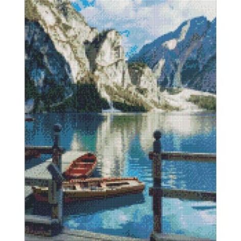 Алмазная мозаика "Горное спокойствие" 40х50см