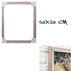 Багетна рамка для картин по номерам, рожева (40х50 см)