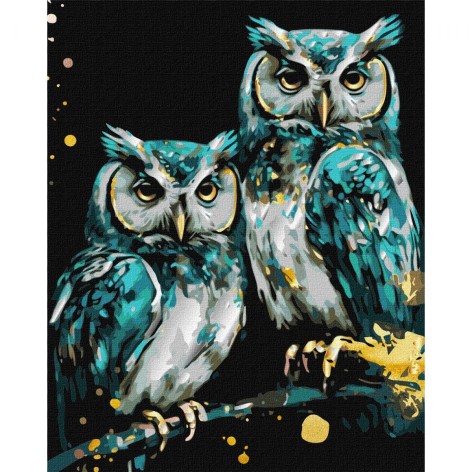 Картина по номерам с красками металлик 