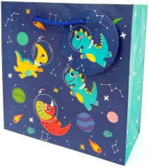 Пакет паперовий 140г/м2, матова ламінація, 16х16х7 см, GB-24002 5 шт. в уп. 