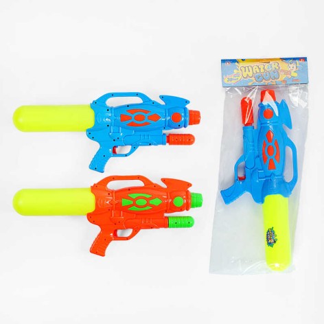 Водний пістолет 2 кольори, помповий механізм, знімний балон, в п/е 