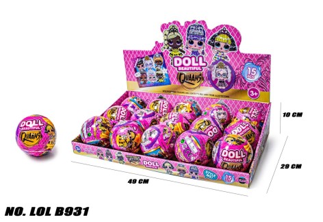Лялька LL B931 DOLL BEAUTIFUL FASHION QUEENS куля /13/195/15шт в кор.