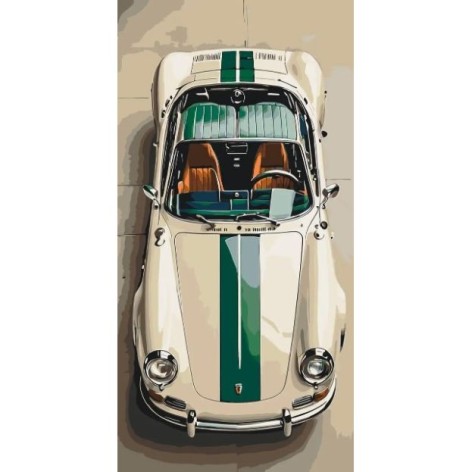 Картина по номерам "Порш" 40*80 см
