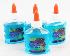 УЦЕНКА 30% Клей голубой прозрачный на PVA-основе, 88 мл