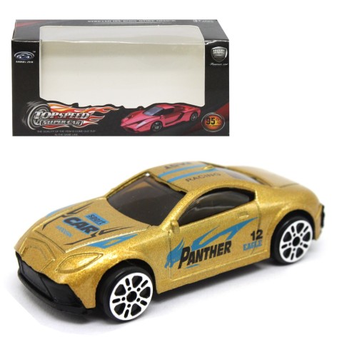 Машинка металлическая золотая