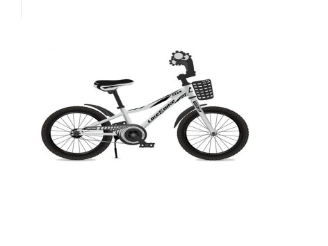 Велосипед дитячий 2-х колісний 18'' Like2bike Neos, срібний, рама сталь, зі дзвінком, ручне гальмо, складання 75